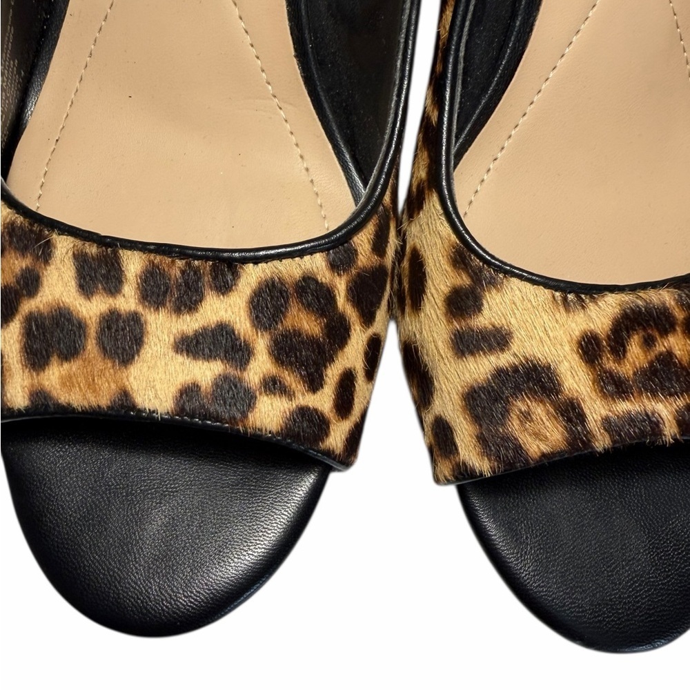 Alfani Flors Calf Hair Animal Print Slingback Heels Sz 9.5 - Picture 12 of 13